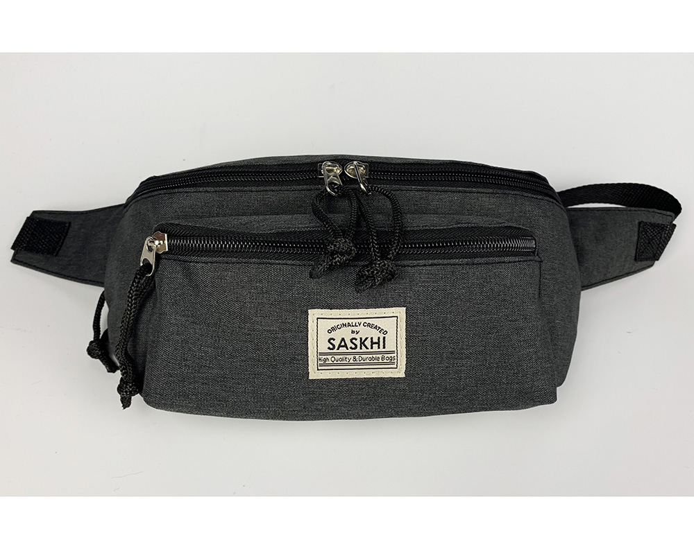 Black Pocket Waistbag