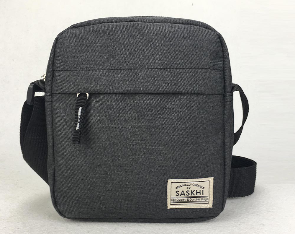 Dark Outer Pocket Shoulder Bag