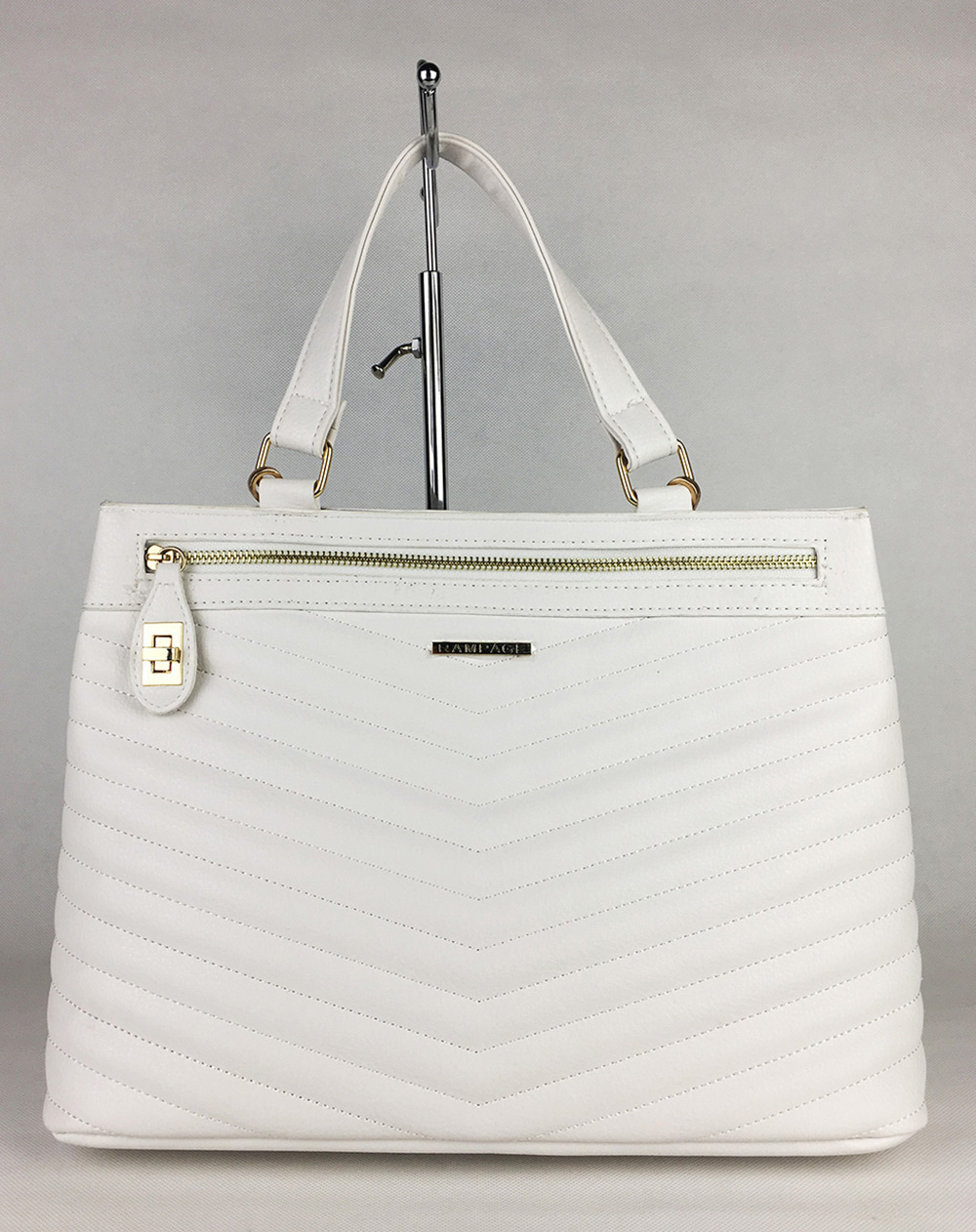 White PU Wave Totes